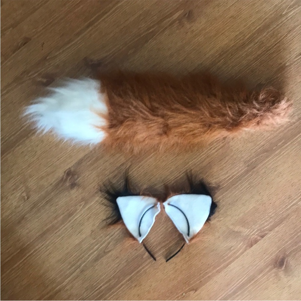Fox Tail and Ears Animal Halloween Costume Set